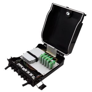 Fiber Optic Termination Box for Optical Signal Distribution with 1 Input 4