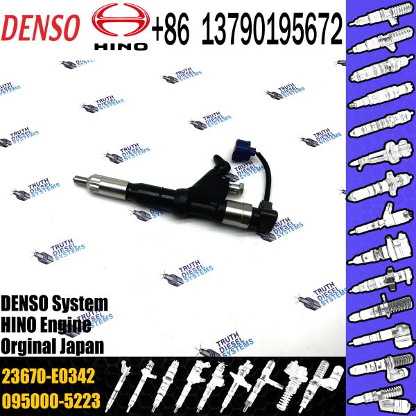 New Diesel Common Rail Fuel Injector 095000-5225 23670-E0341 095000-5226 23670-E0342 For HI-NO E13C Engine