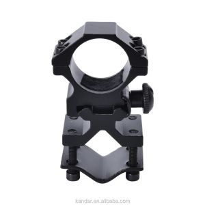 Wholesale 25.4mm Aluminum Alloy Detachable Dual Ring Mount for Black Flashlight and 100g Weight from china suppliers