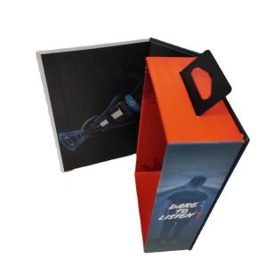Custom Digital Magnet Electronic Packaging Box Folding Speaker Headphone Color
