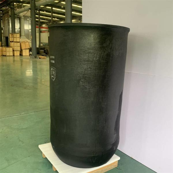 High Strength Induction Furnace Crucible Straight Cylindrical Melting Metal Crucible
