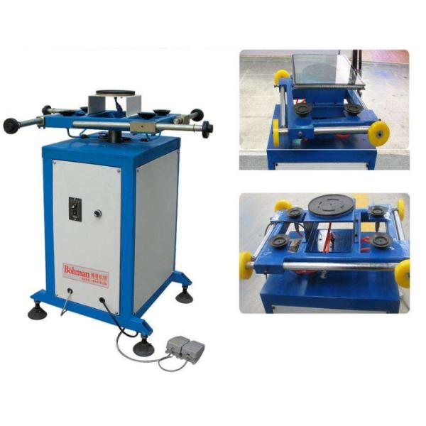 Double glass machine rotated sealant spreading table