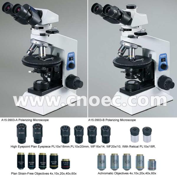 Infinity Binocular / Trinocular 40x - 400x Polarized Light Microscope with