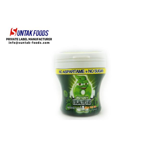 Calorie Free Hard Candy Hole Shape , Sugar Free Fat Free Candy Plastic Jar