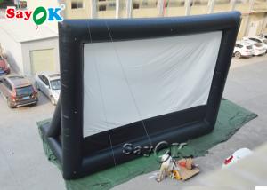 China Inflatable Cinema Screen Black And White School  Inflatable Projector Movie Screen on sale