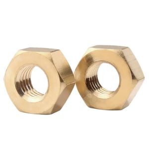 ANSI Standard Hex Head Nuts And Silver With Hexagonal Design