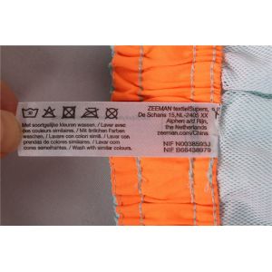 Contrast Color Waistband Hawaiian Print Swim Trunks With Mesh Brief