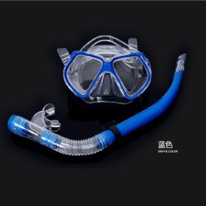Good quality pVC and templed glass scuba diving mask and snorkel set snorkling