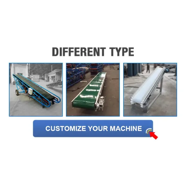 Energy Saving Mobile Conveyor Machine 800mm Width For Stone Sand