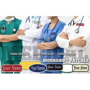 Name Patches Uniform Patches Work Shirt Patches Embroidered Patches Custom Logo