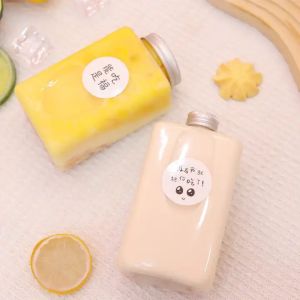 Reusable Double Walled Bubble Tea Bottles With Screw On Lids