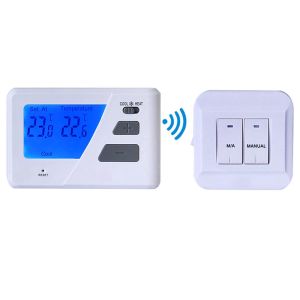 Backlight Wireless Boiler Wired Room Thermostat With NTC Sensor ROHS