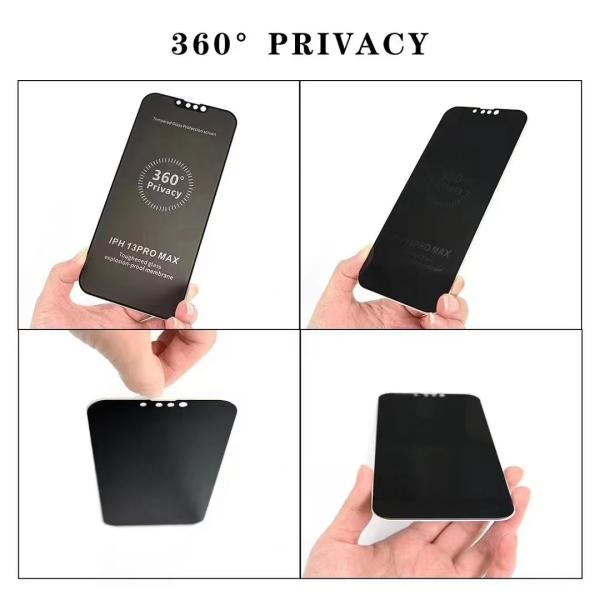 180U Glue Anti Shock Phone Privacy Screen Protector 360 Anti Spy