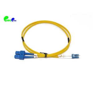 LC UPC To SC UPC 2.0mm Single Mode Fiber Optic Patch Cable Duplex Jumper Patch