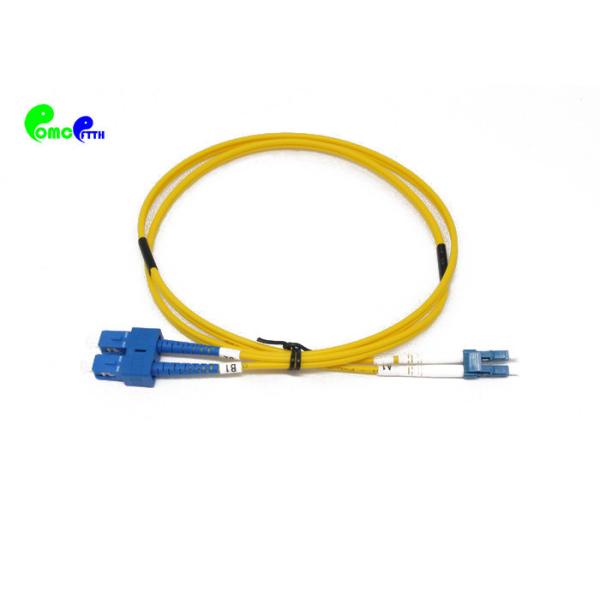 LC UPC To SC UPC 2.0mm Single Mode Fiber Optic Patch Cable Duplex Jumper Patch
