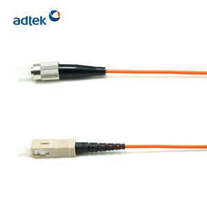 SC-FC/UPC Multimode Fiber Patch Cord Simplex OM1 OM2 PVC / LSZH