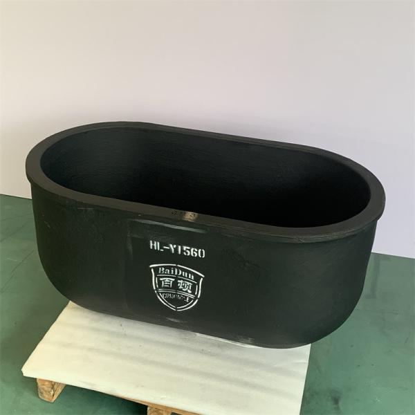 Fast Thermal Condcutivity Oval Type Crucible Metal Melting Silicon Graphite Carbide