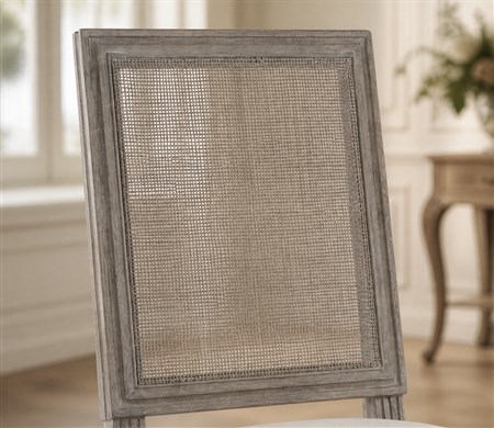 French Rectangular Cane Back Dining Chair CYC-037-CB
