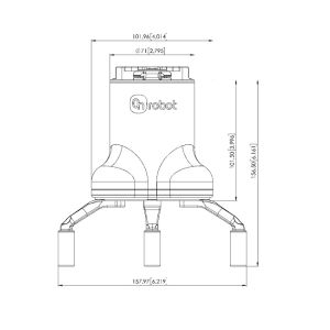 Large Stroke 3 Finger Gripper With 15KG Payload Work With Cobot And 6 Axis Robot