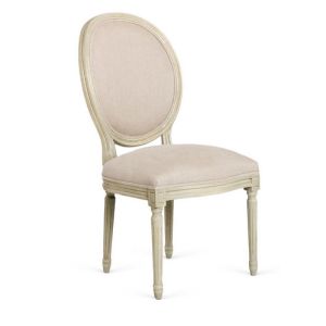 louis round back wedding chair with oval style in solid wood design for party