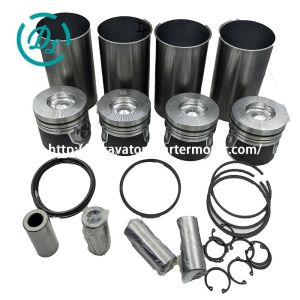 EexcavaStart Xinchai A498BT Engine Cylinder Liner Piston Kit AD32XG OEM