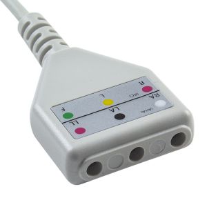AAMI 6Pin ECG Trunk Cable Edan Din Style 3lead Cable 1.30M