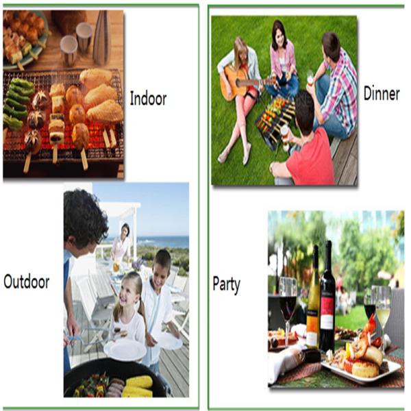 Outdoor/indoor Portable Foldable Tabletop Camping charcoal Barbecue Grill