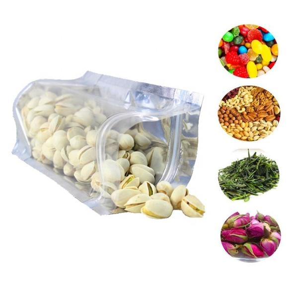Clear front resealable Aluminum Foil Small k plastic bag for Snack