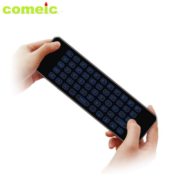 2.4Ghz Wireless Air Mouse Backlight Keyboard Low Power Consumption For Android