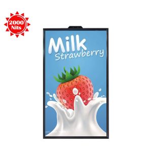 Window facing Advertisement Solution 2500 cd/m² sunlight viewable screen