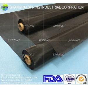 Low Elasticity Black Window Screen Mesh 47T Reproducible Mesh Relaxation