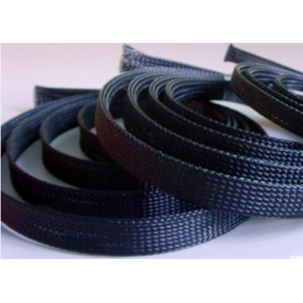 Heavy Duty PET Expandable Braided Sleeving Multi Colors Light Weight UV Resistant