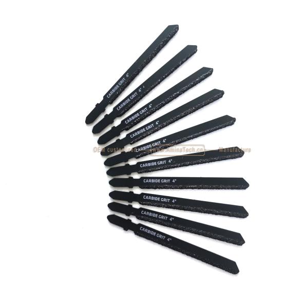 Quality Tungsten Carbide Gritted Jig Saw Blade T-Shapc in Bulk 100mmX75x8,Grind tiles and clean up crevices,Reciprocating  Saw for sale