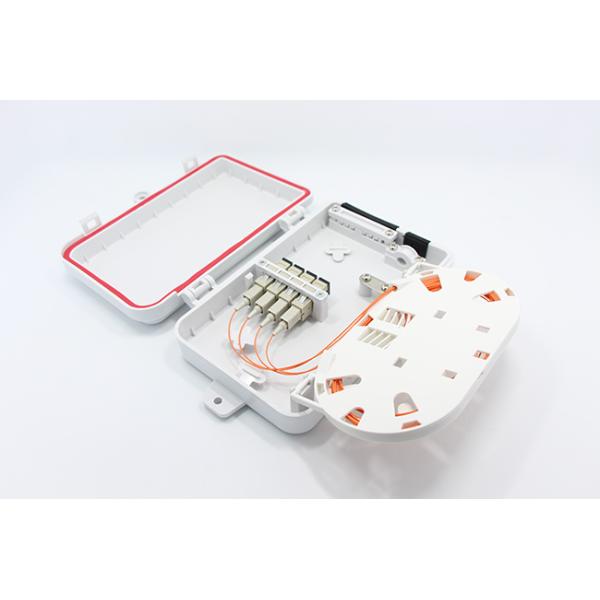 4 Core Fiber Optic Terminal Box PLC Splitter Waterproof For Ftth