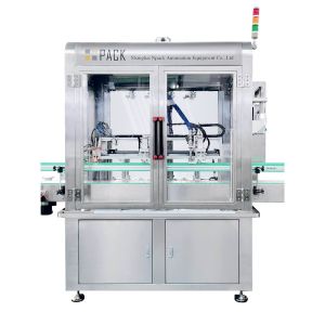 Full Automatic 2 Nozzle Daily Chemical Liquid Detergent Tracking Filling Machine