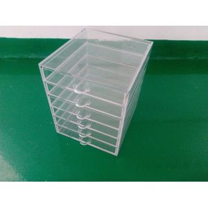 6 tiers clear acrylic makeup organizer with drawers