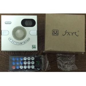 for wall FM playing speaker withTF card MP3 U dish playing time show