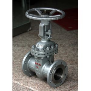 Class 300 Wcb A216 Gate Valve with Flange Connection and Outside Thread Position