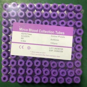 China 8*45mm Pediatric Blood Collection Mini Plain Tube For Lab on sale