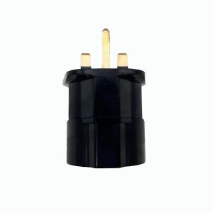 General-Purpose Adapter UK 3 Pin Plug with Fuse to EU Socket 2pin and Earth