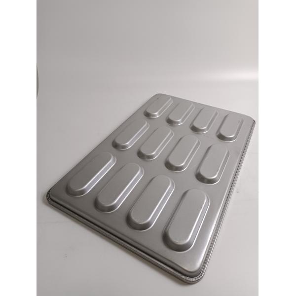 400x600mm 12 Cavity PTFE Hot Dog Bun Baking Pan evenly heated