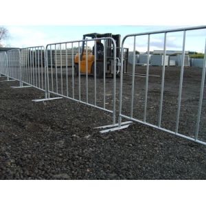 Electric Galvanized Temporary Fencing Crowd Control Barriers Metal Pedestrian
