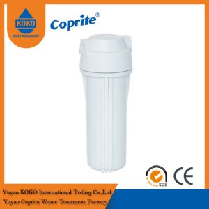 China Double O Ring White Cartridge Filter Housing For Home Reverse Osmosis System on sale