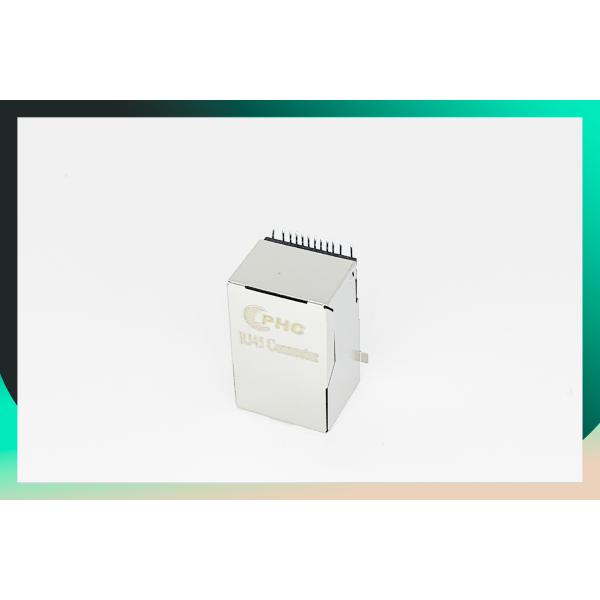 10/100 Base -TX Modular Plug 100M SMT Ethernet Jack Tab UP 12- Pin With LED RJ45