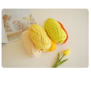 100g /200g/400g Roll 100% Polyester T-Shirt Yarn 2cm 3cm Width For Bags