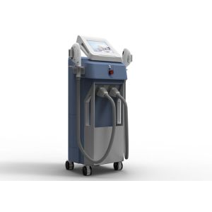 Permanent Laser Hair Removal Machine , Vertical 2 Handles Multifunction face