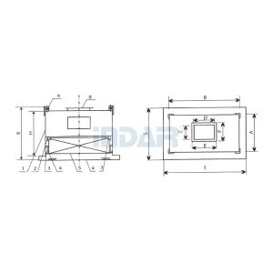 Electronics HEPA Terminal Box Replaceable Pharmaceutical ISO Extremely Durable