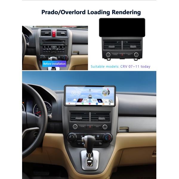 Touch Screen Android Car Head Unit Quad Core Universal Car DVD Player 12.3 Inch For Mitsubishi Pajero V97