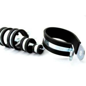 Wide Tubing Pipe Hose Clamp Insulated Tube Clips And Clamps With Rubber