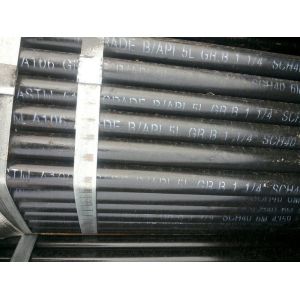 ASTM A106 / API 5L Gr.B Seamless Carbon Steel Pipe,1-1/4" SCH40